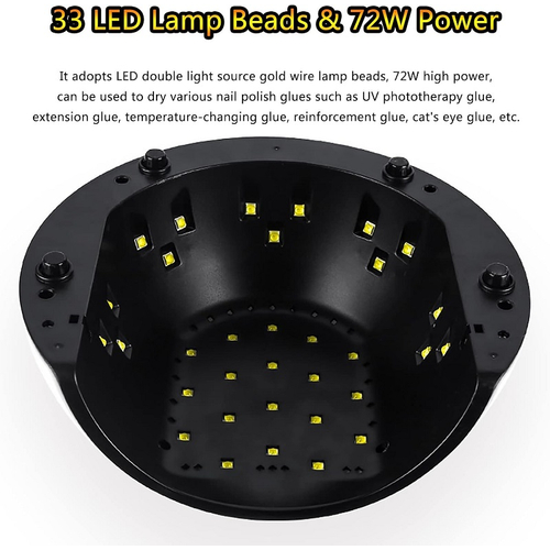 Φουρνάκι νυχιών UV/LED - 9T - 72W - 631170 - White