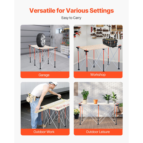 Φορητή πτυσσόμενη βάση εργασίας VEVOR 1266 x 665 mm Πτυσσόμενη βάση εργασίας 1135 kg
