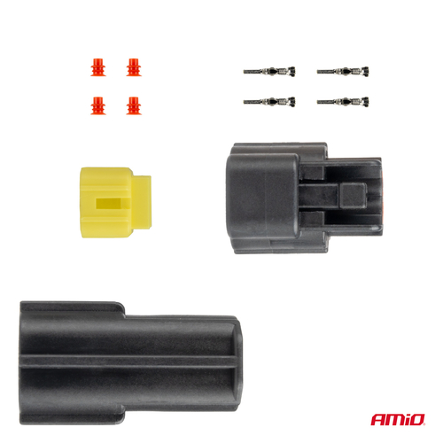 ΦΙΣΑ ΣΥΝΔΕΣΗΣ ΜΕ ΥΠΟΔΟΧΗ 2 PIN Φ2,2mm ΑΔΙΑΒΡΟΧΗ AMIO - 1 τεμ.