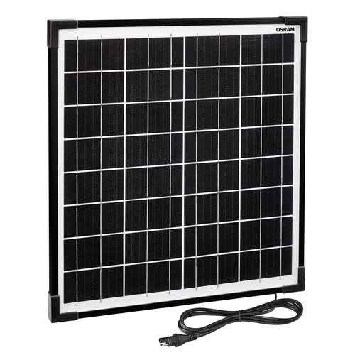 ΗΛΙΑΚΟΣ ΦΟΡΤΙΣΤΗΣ ΜΠΑΤΑΡΙΑΣ (ΠΑΝΕΛ) 18V 1,1Α 41x35,1x1.8cm/ΚΑΛΩΔΙΟ 300cm BATTERYCHARGE SOLAR OSRAM - 1 ΤΕΜ.