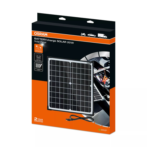 ΗΛΙΑΚΟΣ ΦΟΡΤΙΣΤΗΣ ΜΠΑΤΑΡΙΑΣ (ΠΑΝΕΛ) 18V 1,1Α 41x35,1x1.8cm/ΚΑΛΩΔΙΟ 300cm BATTERYCHARGE SOLAR OSRAM - 1 ΤΕΜ.