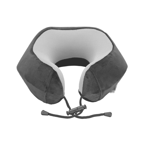 ΜΑΞΙΛΑΡΙ ΤΑΞΙΔΙΟΥ ΑΥΧΕΝΑ ΕΡΓΟΝΟΜΙΚΟ MEMORY FOAM ΜΑΥΡΟ/ΓΚΡΙ NECK-LUXE LAMPA - 1 ΤΕΜ.