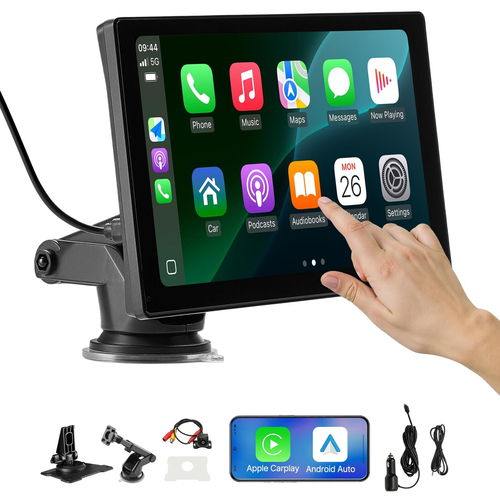 Στερεοφωνικό αυτοκινήτου VEVOR Ραδιόφωνο CarPlay Οθόνη αφής 9 σε Apple Android Κάμερα αυτόματης οπισθοπορείας