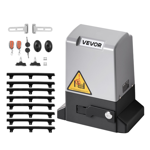 Ηλεκτρικό ανοιχτήρι συρόμενης πύλης VEVOR 280W με αισθητήρα υπερύθρων και γρανάζι 1799 λίβρες