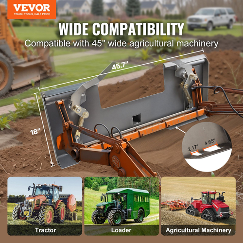Πλάκα σύνδεσης Skid Steer VEVOR 1/4" 3000lbs Γρήγορη σύνδεση Δέκτης 2,28