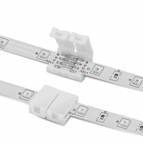 100152 Ταχυσύνδεσμος 2 Ταινιών LED RGB - Connector για Όλες τις LED Ταινίες DC-12-24V 10mm RGB