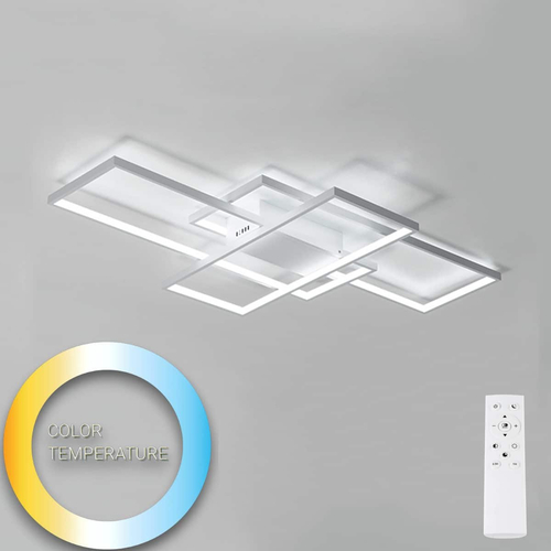 101490WH QUATTRO LED Φωτιστικό Κρεμαστό οροφής 108W 8640Lm CCT Dimmable με χειριστήριο