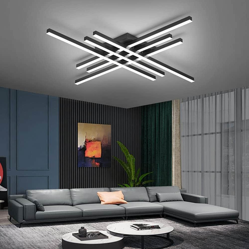 HALO LED Φωτιστικό Οροφής 96W Dimmable CCT 8000lm Μαύρο Μεταλλικό με Χειριστήριο IP20 230V