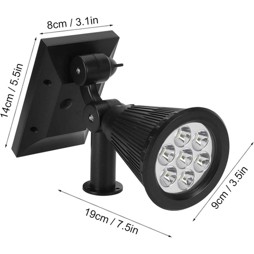 Ηλιακό Φωτιστικό Αδιάβροχο Καρφωτό LED RGB IP65