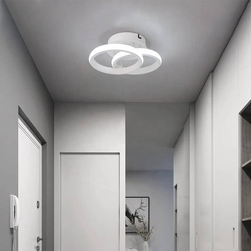 Lustre-W Μεταλλικό Φωτιστικό Οροφής 24Watt CCT μέσω διακόπτη
