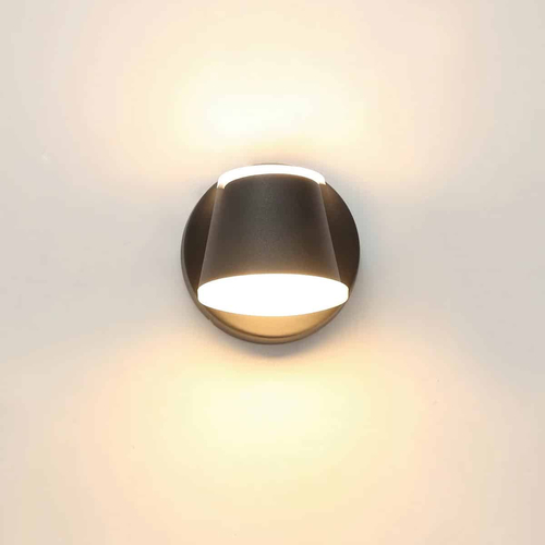 100080BL MASON Φωτιστικό Τοίχου/Απλίκα LED 6W AC 220V Μαύρο Μεταλλικό Θερμό Λευκό 3000K