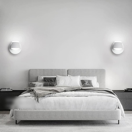 100080WH MASON Φωτιστικό Τοίχου/Απλίκα LED 6W AC 220V Λευκό Μεταλλικό Θερμό Λευκό 3000K