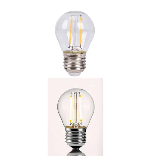 100879 Filament G45 Γλομπάκι LED Ε27 2 Watt διαφανές γυαλί