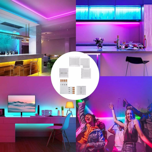 100990 Κονέκτορας L για Ταινία LED 7.2 & 14.4 Watt RGB