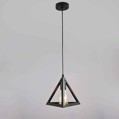 101321 PYRAMID Μεταλλικό Κρεμαστό φωτιστικό 1ΧΕ27 25cm