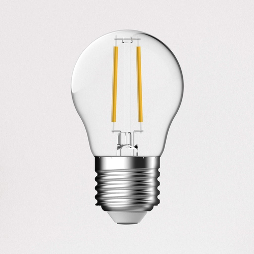 100879 Filament G45 Γλομπάκι LED Ε27 2 Watt διαφανές γυαλί