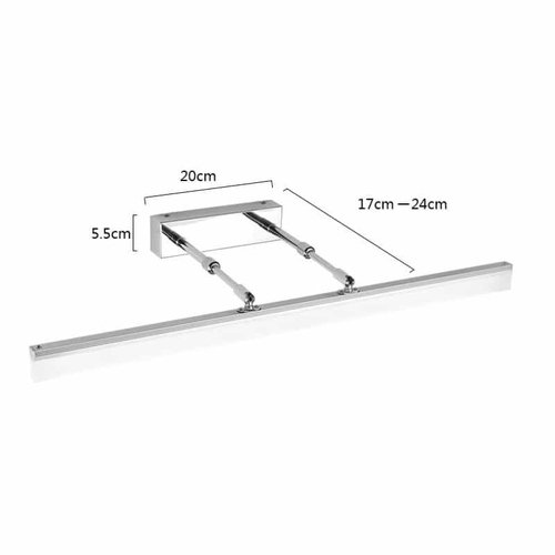 100936 LED Ρυθμιζόμενο Φωτιστικό Λουτρού 12W 60cm 4000K