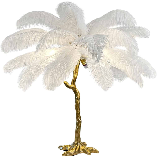 Ostrich Feather Επιτραπέζιο Φωτιστικό με πούπουλο D60