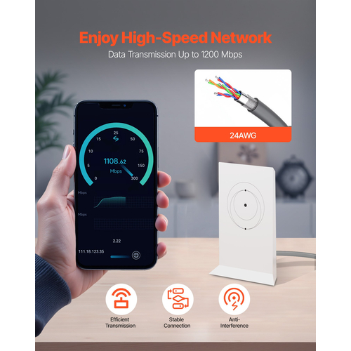 Καλώδιο VEVOR Starlink Gen 2 Καλώδιο επέκτασης 32,8 ποδιών Τυπική γενιά 2 1200 Mps