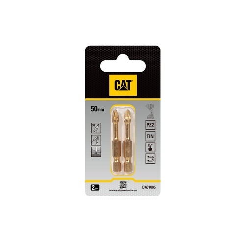 CAT Μύτη κατσαβιδιού αστέρι με μέγεθος PZ2 50mm συσκευασία 2τεμ. DA01005