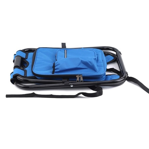 Πτυσσόμενο σκαμπό και σακίδιο camping - 1344 - 170105 - Dark Blue