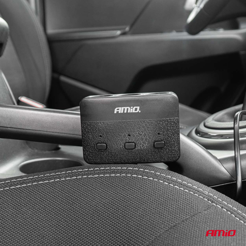 ΑΝΤΑΠΤΟΡΑΣ ΑΝΑΠΤΗΡΑ 12/24V 100W ΜΑΥΡΟΣ/3 ΘΕΣΕΙΣ/2xUSB-A /ΚΟΥΜΠΙ ON-OFF/ΕΝΔΕΙΞΗ LED/ΚΑΛΩΔΙΟ 70cm AMIO - 1 Τεμ.