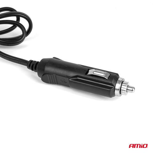 ΑΝΤΑΠΤΟΡΑΣ ΑΝΑΠΤΗΡΑ 12/24V 120W ΜΑΥΡΟΣ - 4 ΘΕΣΕΙΣ - 2xUSB-A + 1xUSB-C - ΚΑΛΩΔΙΟ 80cm AMIO - 1 Τεμ.