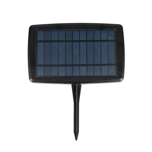 GLOBOSTAR® TWILIGHT 79668 Μοντέρνο Φωτιστικό Κήπου Γιρλάντα 10.5m με 30 Λάμπες & IR Ασύρματο Χειριστήριο LED 18W 1620lm 360° DC 3.7V με Ενσωματωμένο Φωτοβολταϊκό Panel 5.5V 3W & Επαναφορτιζόμενη Μπαταρία Li-ion 3.7V 2x18650 4400mAh Αδιάβροχο IP65 Θερμό Λευκό 2700Κ Dimmable - Sanan SMD Chip - Μαύρο & Διάφανο - Μ1050 x Π4 x Υ7cm - 2 Χρόνια Εγγύηση
