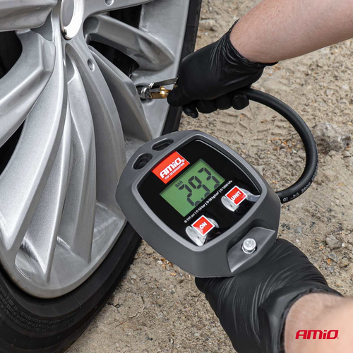 ΠΙΣΤΟΛΙ ΑΕΡΑ ΜΕ ΜΑΝΟΜΕΤΡΟ ΨΗΦΙΑΚΟ 18BAR ΜΕ ΣΠΕΙΡΩΜΑ ΣΥΝΔΕΣΗΣ ΓΙΑ ΒΑΛΒΙΔΕΣ 1/4'' AMIO - 1 Τεμ.