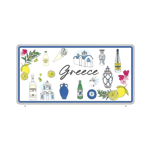 Μεταλλική πινακίδα Souvenir - Greece - 15x30cm - 181045