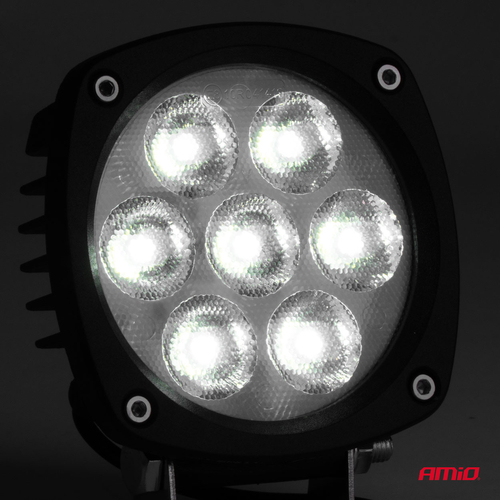 ΠΡΟΒΟΛΕΑΣ ΕΡΓΑΣΙΑΣ LED 21W 9>50V 3 ΧΡΗΣΕΩΝ ΛΕΥΚΟ ΦΩΣ 108x108x48mm AMIO - 1 Τεμ.