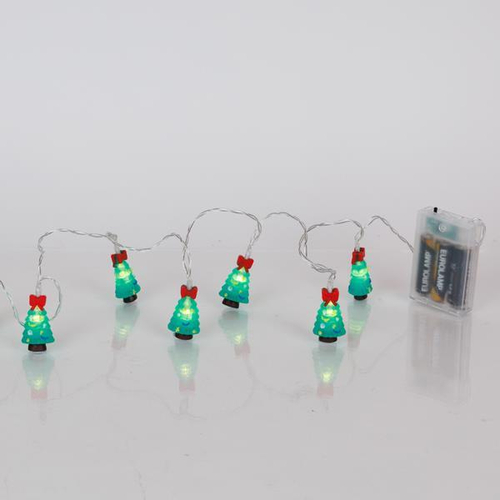 ΣΕΙΡΑ, 10 LED 5mm, ΧΡΙΣΤΟΥΓΕΝΝΙΑΤΙΚΟ ΔΕΝΤΡΟ, ΜΠΑΤΑΡΙΑΣ 3xAA, ΧΡΟΝΟΔΙΑΚΟΠΤΗ, ΔΙΑΦΑΝΟ PVC ΚΑΛΩΔΙΟ, ΘΕΡΜΟ ΛΕΥΚΟ LED, ΑΝΑ 15cm, ΠΡΟΕΚΤΑΣΗ ΠΑΡΟΧΗΣ 30cm, IP20