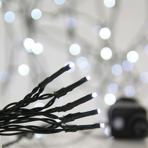 ΣΕΙΡΑ, 700 LED 3mm, 31V ΜΕΤΑΣΧΗΜΑΤΙΣΤΗ, 8 ΠΡΟΓΡΑΜΜΑΤΑ & ΜΝΗΜΗ, ΠΡΑΣΙΝΟ PVC ΚΑΛΩΔΙΟ, ΛΕΥΚΟ LED, ΑΝΑ 5cm, ΠΡΟΕΚΤΑΣΗ ΠΑΡΟΧΗΣ 3m, ΙΡ44
