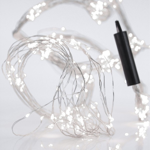 ΧΤΑΠΟΔΙ, 400 MINI LED, 4,5V ΜΕΤΑΣΧΗΜΑΤΙΣΤΗ, ΑΣΗΜΙ ΧΑΛΚINO KAΛΩΔΙΟ, ΛΕΥΚΟ LED, ANA 10cm, (16 LINES X 25LED), ΠΡΟΕΚΤΑΣΗ ΠΑΡΟΧΗΣ 5m, ΙΡ44