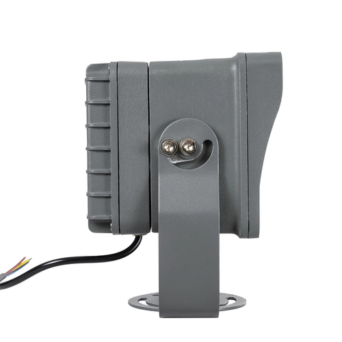 GLOBOSTAR® FLOOD-XENA 90128 Προβολέας Σποτ Wall Washer LED 24W 2640lm 10° AC 220-240V Αδιάβροχο IP65 Θερμό Λευκό 2700K - Γκρι Ανθρακί - Μ18 x Π13.5 x Υ18cm - 3 Χρόνια Εγγύηση
