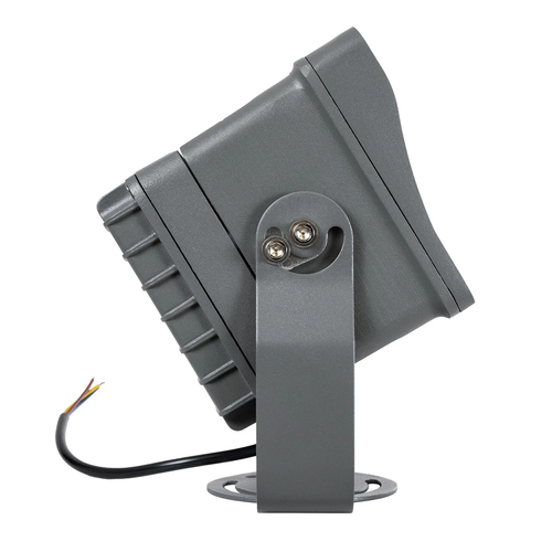 GLOBOSTAR® FLOOD-XENA 90128 Προβολέας Σποτ Wall Washer LED 24W 2640lm 10° AC 220-240V Αδιάβροχο IP65 Θερμό Λευκό 2700K - Γκρι Ανθρακί - Μ18 x Π13.5 x Υ18cm - 3 Χρόνια Εγγύηση