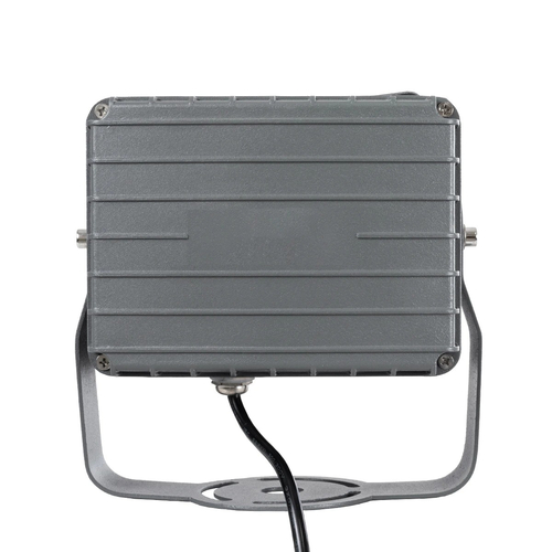 GLOBOSTAR® FLOOD-XENA 90128 Προβολέας Σποτ Wall Washer LED 24W 2640lm 10° AC 220-240V Αδιάβροχο IP65 Θερμό Λευκό 2700K - Γκρι Ανθρακί - Μ18 x Π13.5 x Υ18cm - 3 Χρόνια Εγγύηση