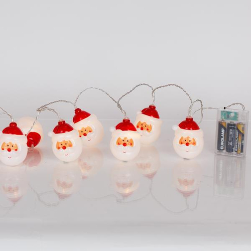 ΣΕΙΡΑ, 10 LED 5mm, ΠΡΟΣΩΠΟ ΑΓΙΟΥ ΒΑΣΙΛΗ, ΜΠΑΤΑΡΙΑΣ 3xAA, ΧΡΟΝΟΔΙΑΚΟΠΤΗ, ΔΙΑΦΑΝΟ PVC ΚΑΛΩΔΙΟ, ΘΕΡΜΟ ΛΕΥΚΟ LED, ΑΝΑ 15cm, ΠΡΟΕΚΤΑΣΗ ΠΑΡΟΧΗΣ 30cm, IP20
