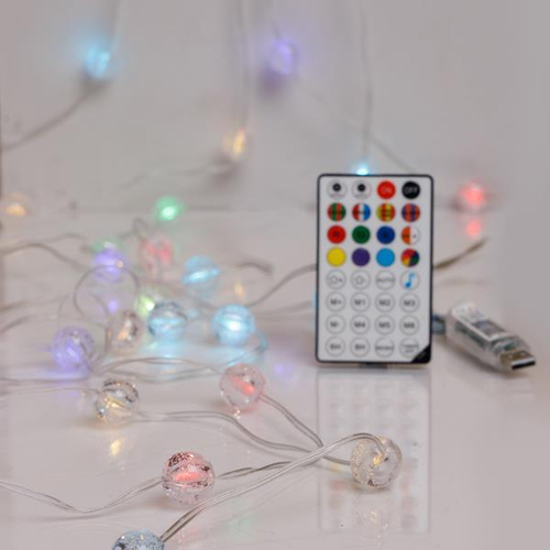ΣΕΙΡΑ, 100 SMART MINI LED, ΚΡΑΚΕΛΕ ΜΠΑΛΙΤΣΕΣ 2cm, USB, ΔΙΑΧΕΙΡΙΣΗ ΠΡΟΓΡΑΜΜΑΤΟΣ ΜΕ ΕΦΑΡΜΟΓΗ, ΤΗΛΕΧΕΙΡΙΣΤΗΡΙΟ, ΔΙΑΦΑΝΟ ΠΛΑΚΕ ΧΑΛΚΙΝΟ ΚΑΛΩΔΙΟ, RGB LED, ANA 15cm, ΠΡΟΕΚΤΑΣΗ ΠΑΡΟΧΗΣ 3m, IP20 (roll pack)