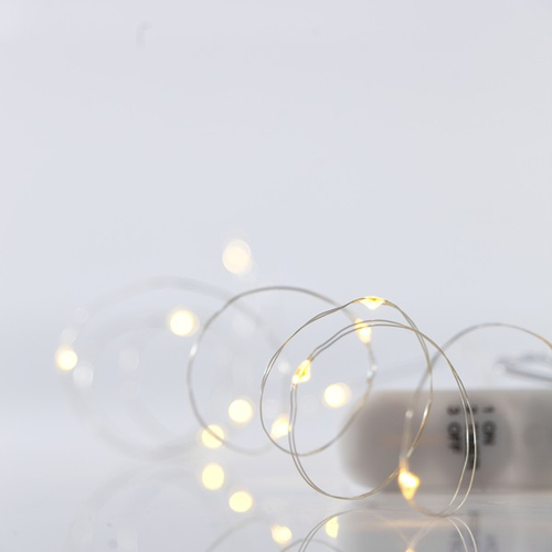 ΣΕΙΡΑ, 12 MINI LED, ΜΠΑΤΑΡΙΑΣ 2xCR2032, ΑΣΗΜΙ ΧΑΛΚΙΝΟ ΚΑΛΩΔΙΟ, ΘΕΡΜΟ ΛΕΥΚΟ LED, ANA 10cm, IP20