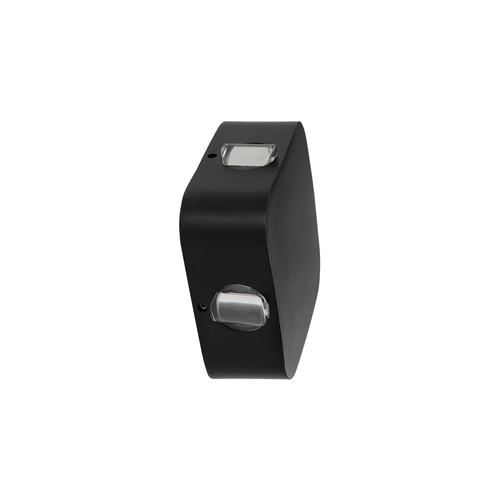 GLOBOSTAR® LUZ 60688 Μοντέρνο Φωτιστικό Τοίχου - Απλίκα LED 8W 1000lm 10° AC 220-240V Αδιάβροχο IP65 Θερμό Λευκό 2700K - CREE XPE Chip & TÜV SÜD Driver - Μαύρο Ματ - Μ13.5 x Π4.5 x Υ13.5cm - 5 Χρόνια Εγγύηση