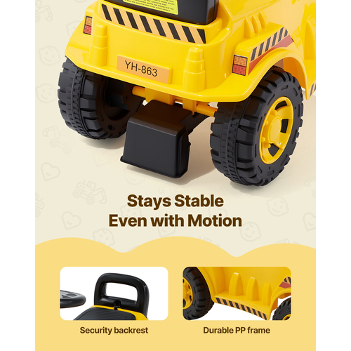 VEVOR Ride On Push Car Εκσκαφέας 25 kg με κράνος για νήπια