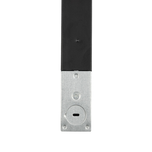 GLOBOSTAR® TRACKOLD-2PH 60875 Διφασική Ράγα 3 Καλωδίων 2L+1N για Σύστημα Ράγας Trackold-2PH AC 220-240V IP20 - Μαύρο Ματ - Μ100 x Π5 x Υ1cm