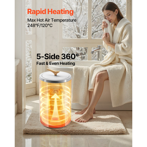 Κουβάς πετσετών VEVOR 20L με οθόνη LED και χρονοδιακόπτη ασφαλείας για ρύθμιση θερμοκρασίας