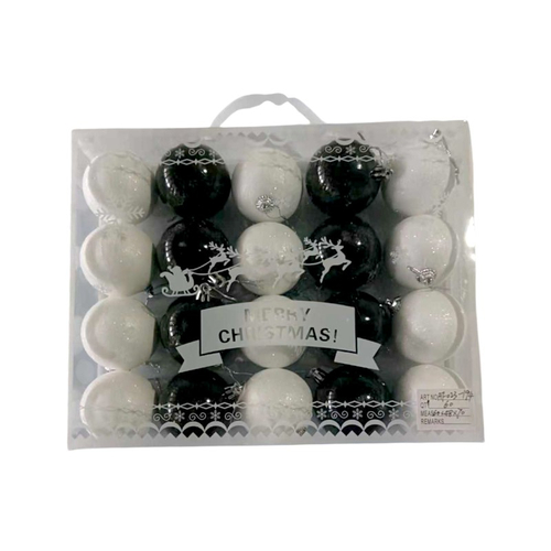 Σετ Χριστουγεννιάτικες μπάλες - 6cm - 20pcs - 231948