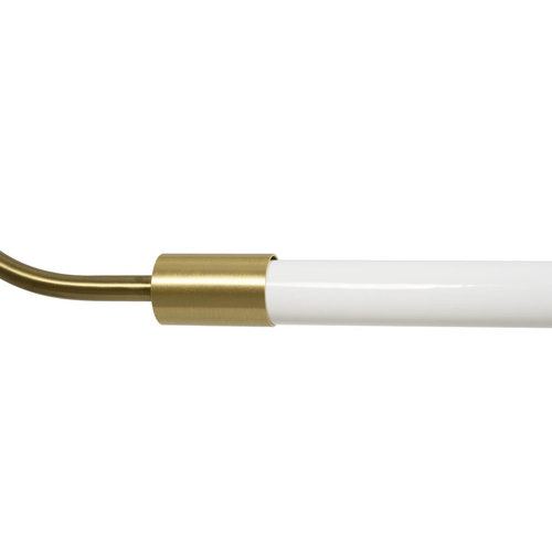 kelvo® GLOW 61664 Μοντέρνο Κρεμαστό Φωτιστικό Οροφής LED 15W 1500lm 360° AC 220-240V IP20 Ρυθμιζόμενο Λευκό CCT με Χειριστήριο από 2700K έως 6000K Dimmable - Lumileds SMD Chip - Χρυσό Πλατίνα & Λευκό Νήμα - Μ120 x Π3 x Υ25cm - 3 Χρόνια Εγγύηση