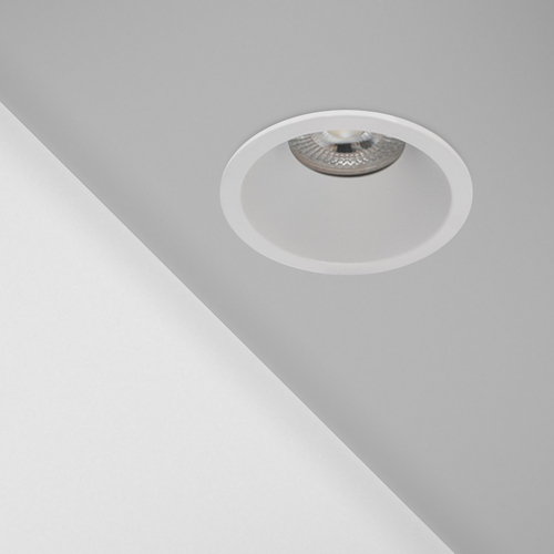 kelvo® DELTA 60630 Χωνευτό Κινούμενο Φωτιστικό Downlight Σποτ με Ντουί 1 x GU10 AC 220-240V IP20 - Λευκό Ματ - Μ8.5 x Π8.5 x Υ3.5cm / Q7.5cm