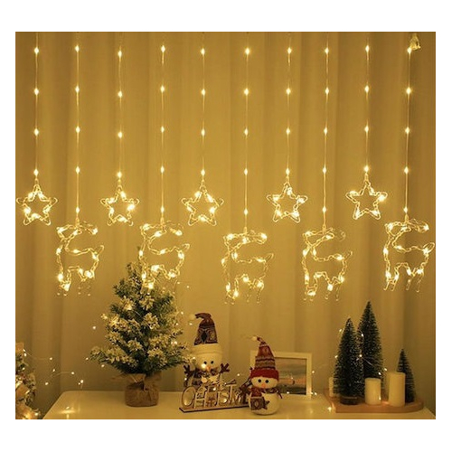 Χριστουγεννιάτικα φώτα LED - Κουρτίνα - 3m/10 - 272300 - Warm White