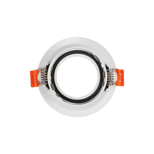 kelvo® DELTA 60630 Χωνευτό Κινούμενο Φωτιστικό Downlight Σποτ με Ντουί 1 x GU10 AC 220-240V IP20 - Λευκό Ματ - Μ8.5 x Π8.5 x Υ3.5cm / Q7.5cm