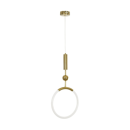 kelvo® GLOW 61678 Μοντέρνο Κρεμαστό Φωτιστικό Οροφής LED 18W 1800lm 360° AC 220-240V IP20 Ρυθμιζόμενο Λευκό CCT με On/Off 2700K/4500K/6000K - Lumileds SMD Chip - Χρυσό Πλατίνα & Λευκό Νήμα - Μ30 x Π30 x Υ65cm - 3 Χρόνια Εγγύηση